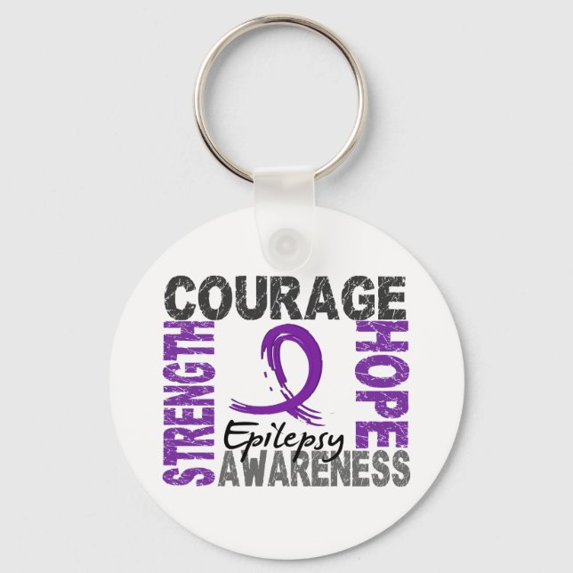 Starke Courage Hope Epilepsy Nyckelring (Framsida)