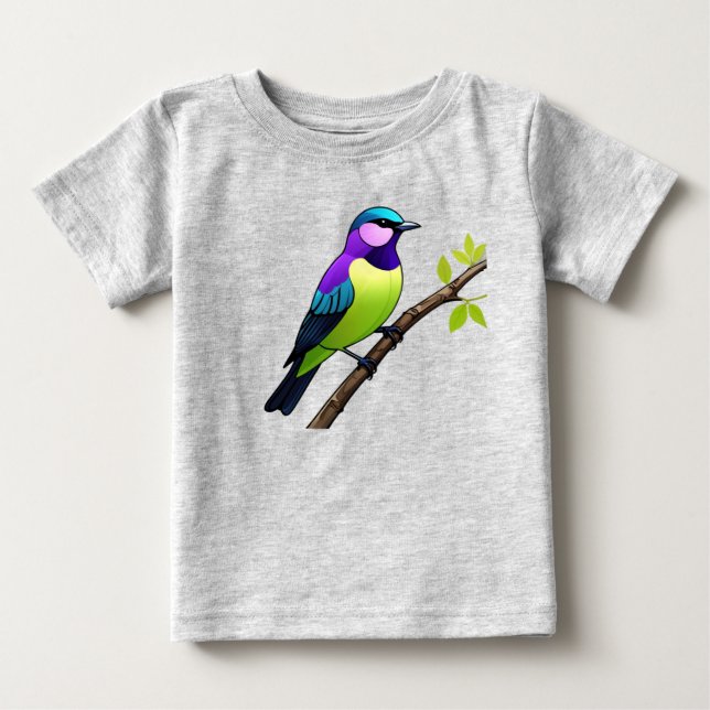 Stärkelse: Fågelstoria med ovanliga drag T Shirt (Framsida)