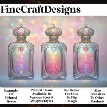 Stärkelse Glitter Parfym Flaskor AF5 Decoupage