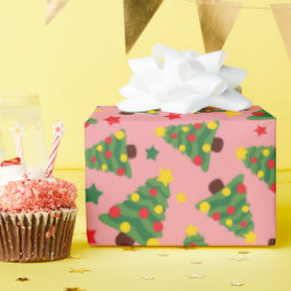 Stärkelse-Julgranar med sfärglös dekoration Presentpapper