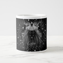 Stärkelse Lejon med Krona Monogram Jumbo Mugg