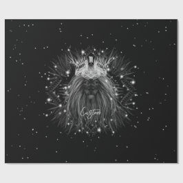 Stärkelse Lejon med Krona Monogram Presentpapper
