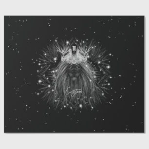 Stärkelse Lejon med Krona Monogram Presentpapper