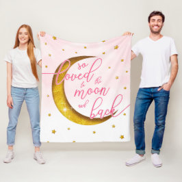 Stärkelse så förtjust i vattenfärgen Måne & Rosa Fleecefilt