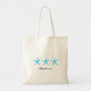 Stärkelseblått Monogram Cute Nautical Bayer Tygkasse