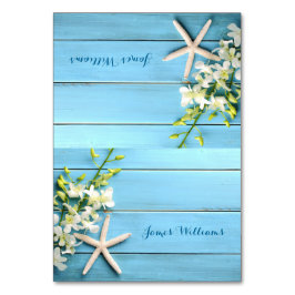 Stärkelsefisk Bröllop-ortskort Bord-kort, orchid Bordsnummer