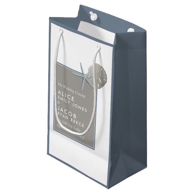 Stärkelsefisk och sanddollar - Beach Wedand (Framsidan Vinklad)