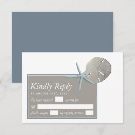 Stärkelsefisk och sanddollar - Beach Wedand OSA Kort