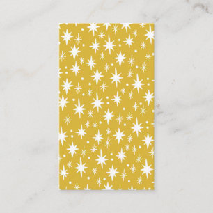 Stärkelsenatten, Mustard Guld Mönster Elegant Visitkort