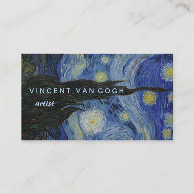 Stärkelsenatten Vincent van Gogh Visitkort (Framsida)