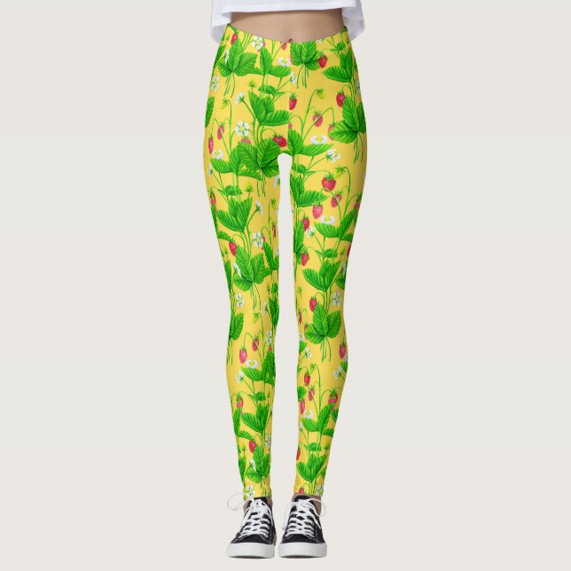 Stärkelseträdgård på gult leggings (Framsida)