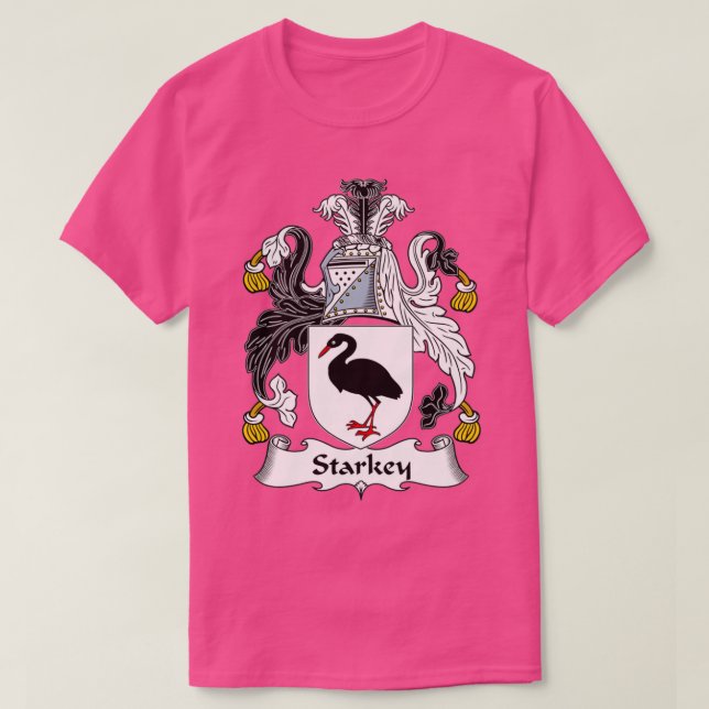 Starkey Coat of Arms Family Crest  T Shirt (Design framsida)