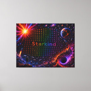 Starkind – Kosmisk evolution av liv Canvastryck