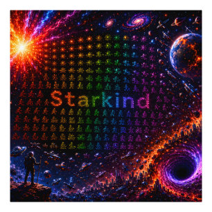Starkind – Kosmisk Evolution av Liv Fototryck