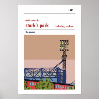 Starks park, Kirkcaldy. Utskrift av Stil i Haynes  Poster
