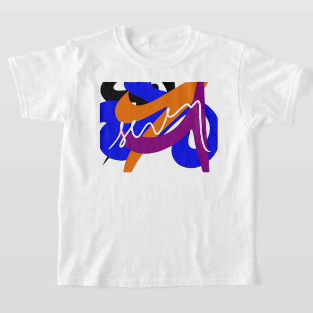 Starkt Abstrakt-flöde T Shirt (Laydown)