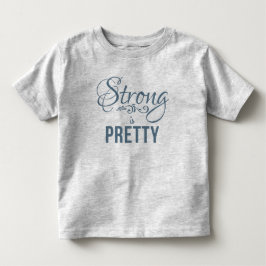 Starkt är Söt GreyBlue Kids T Shirt