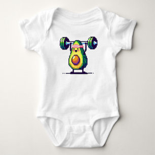 Starkt Avocado - Lusnyj Pixel Art Weightlift T Shirt