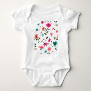 Starkt Blommönster Art T Shirt