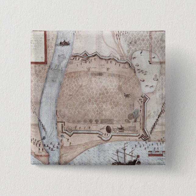 Stärkt Encampment, Puerto Rico Knapp (Framsida)