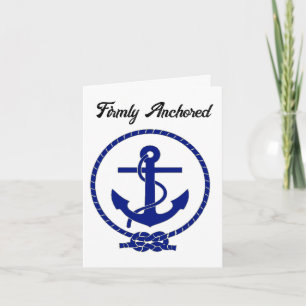 Starkt förankrad Nautical Anchor Coastal Artwork Kort