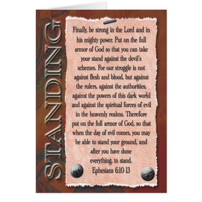 Starkt i lorden hälsningskort (Framsidan)