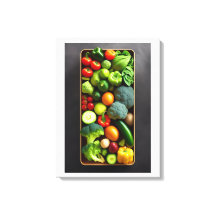 Starkt Kanvastryck av brant vegetabilisk konst