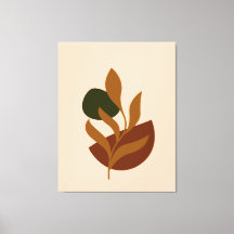 Starkt Kanvastryck med Monogram Modern Boho