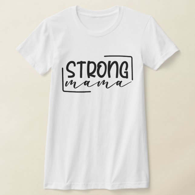 Starkt Mamma Mamma & Me Mors dag T Shirt (Laydown)