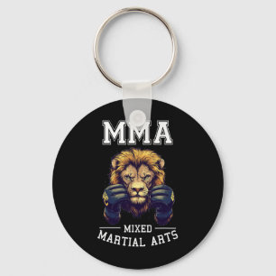 Starkt MMA Lejon - Thai Boxing Cage Fighting Nyckelring