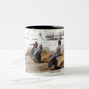 Starkt! - Motocross Racers Två-Tonad Mugg