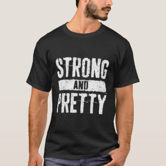 Starkt och Söt Strong Gym Workou T Shirt