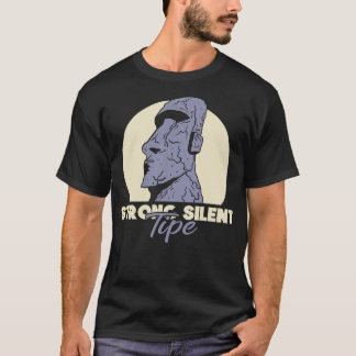 Starkt tyst Moai T Shirt