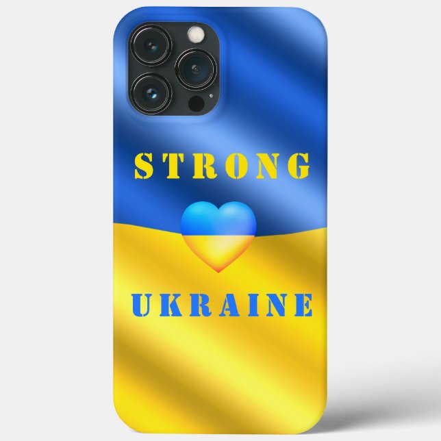 Starkt Ukraina iphone case - Frihet (Baksida)