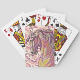 Starkt vackra Horse Art Deco Stil Casinokort