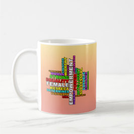 Starkt Woman Ord Cloud Kaffemugg