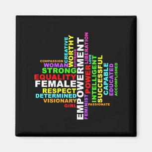 Starkt Woman Ord Cloud Magnet
