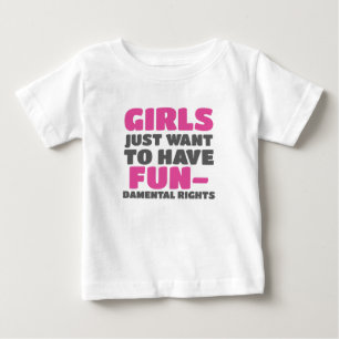 Stärkta flickor vill ha grundläggande Höger T Shirt