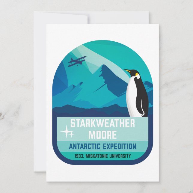 Starkweather-Moore Antarktis Expedition Inbjudningar (Framsida)