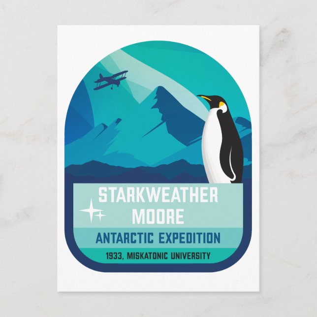 Starkweather-Moore Antarktis Expedition Vykort (Framsida)