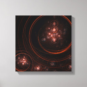 Starlight Abstrakt Art Black and White Canvastryck