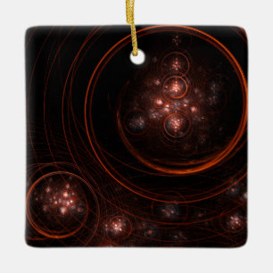 Starlight Abstrakt Art Square Ornament