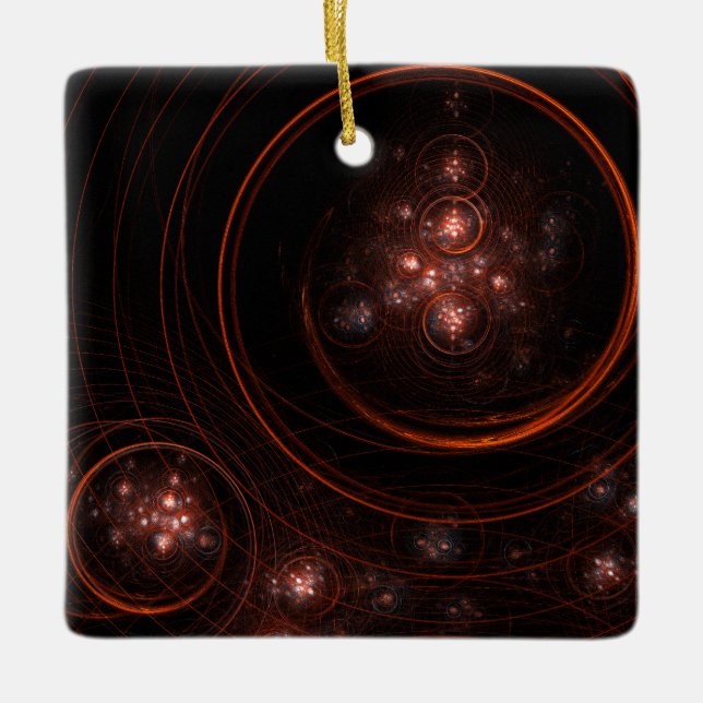 Starlight Abstrakt Art Square Ornament (Framsida)