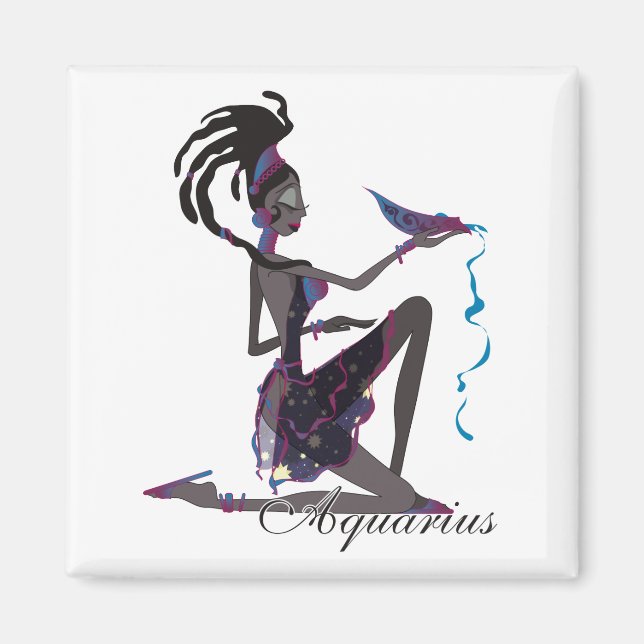 Starlight Aquarius Magnets Magnet (Framsidan)