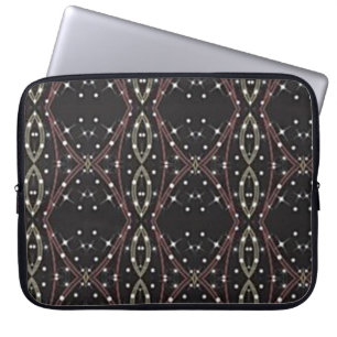 Starlight Borwn Abstrakt Mönster Laptop sleeve