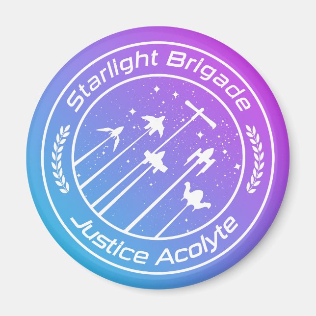 Starlight Brigade Vaporwave-stil Magnet (Framsidan)