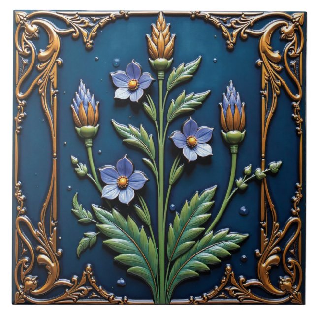 Starlight Deco Flower Kakelplatta (Framsidan)