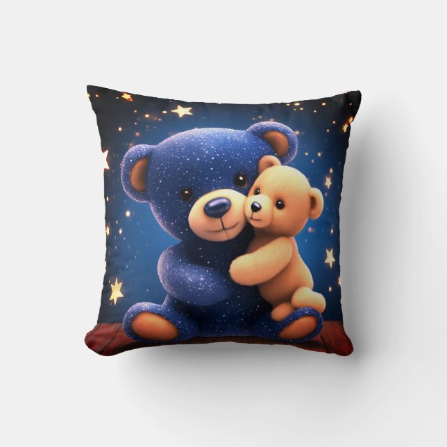 Starlight DreamerThrow Pillow-Cuddle-Nalle Kudde (Framsida)