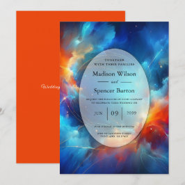 Starlight Fusion of Fire and Ice Bröllop Inbjudningar