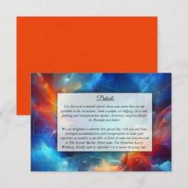 Starlight Fusion of Fire and Ice Bröllop Tilläggskort